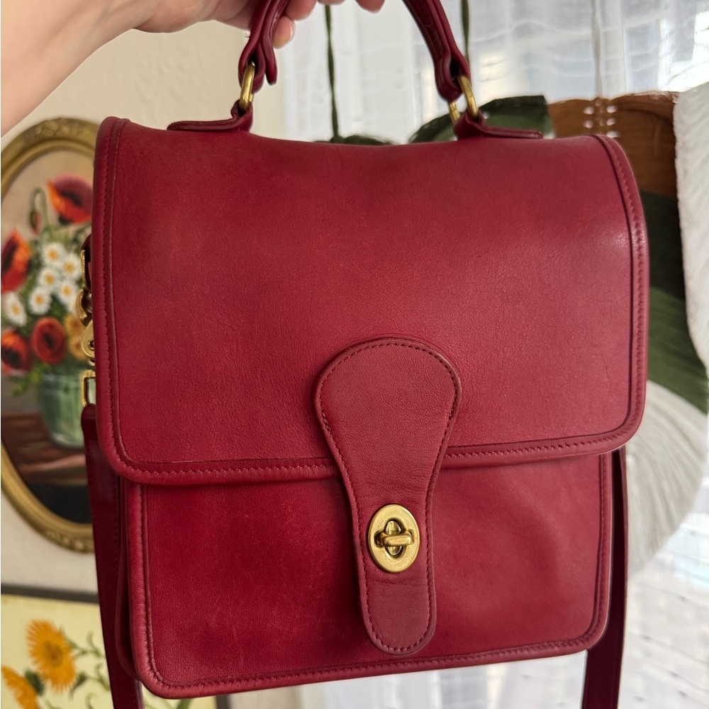Vintage Coach Station Purse in Cherry Red 🍒